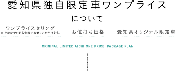 愛知県限定ワンプライス車について