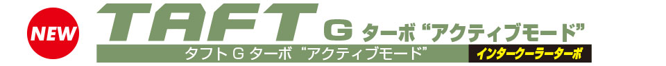 タフト G ターボ“アクティブモード”　インタークーラーターボ