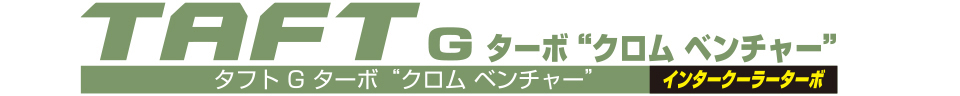 タフト G ターボ“クロム ベンチャー”